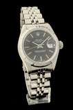1987 Ladies Rolex Oyster Perpetual Date Black Dial Box/Papers 69190