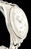 1998 Rolex OP Datejust White Roman Numeral Dial on Jubilee 16234