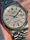 1970 Rolex Datejust Linen Sigma Dial Stainless Steel Jubilee Bracelet 1600