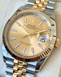 2020 Rolex OP Datejust 36 18k Gold/Steel 126233 Box & Papers