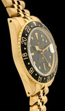 1978 Rolex GMT Master Solid 18K Gold Black Nipple Dial 1675/8