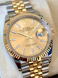 2020 Rolex OP Datejust 36 18k Gold/Steel 126233 Box & Papers