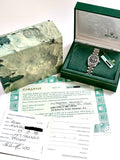 1987 Ladies Rolex Oyster Perpetual Date Black Dial Box/Papers 69190