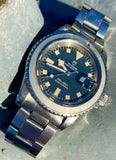 1970 Tudor Prince Oysterdate Submariner Snowflake Blue Dial Ghost Bezel 7021/0