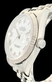 1998 Rolex OP Datejust White Roman Numeral Dial on Jubilee 16234