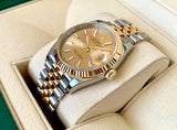 2020 Rolex OP Datejust 36 18k Gold/Steel 126233 Box & Papers