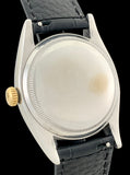 1955 Rolex "Red" Datejust Black Gilt Dial 14K Gold & Steel Bubbleback 6304