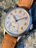 1940s Jaeger-LeCoultre Military Style Stainless steel Calatrava Calibre P469/C
