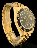 1978 Rolex GMT Master Solid 18K Gold Black Nipple Dial 1675/8