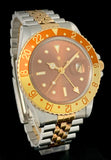 1972 Rolex GMT Master 18k/Steel Root Beer 1675 Box & Booklets