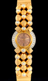 1930s Art Deco Jaeger-LeCoultre 18k Rose Diamond Haute Horology/Jewelry