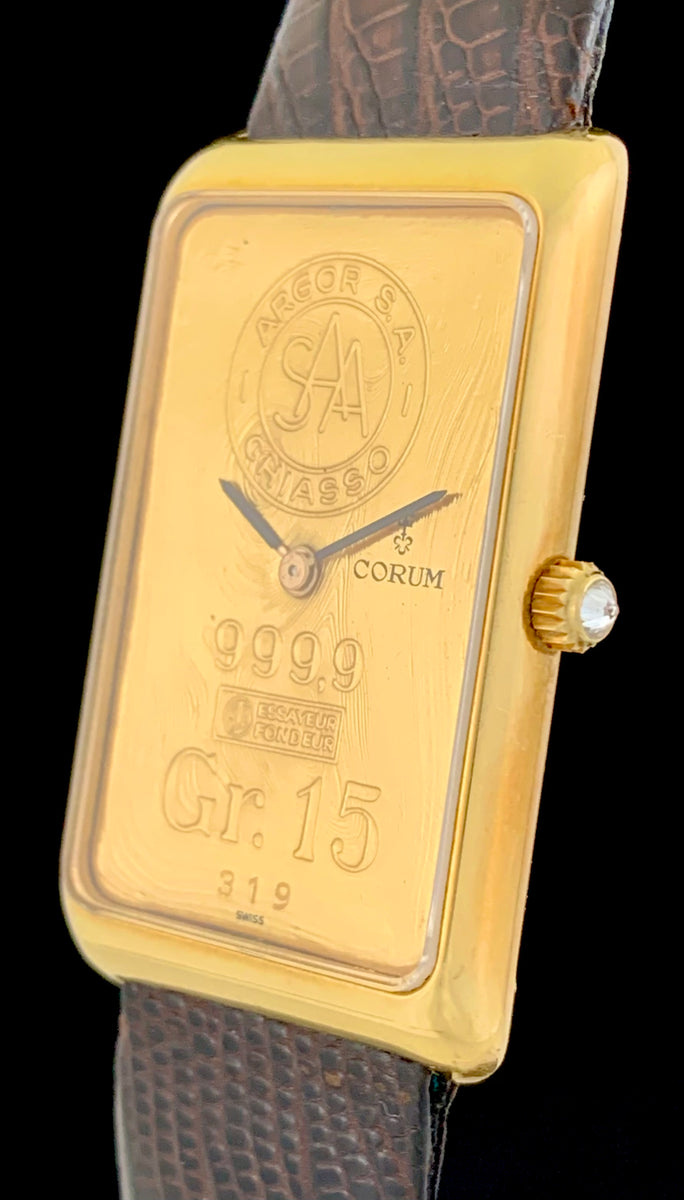 【希少1.5kg】1980-90年代 CORUM VIP限定セット For Sale Vintage 1980's Corum Gold Bar 15 Gram Ingot 999.9 Manual