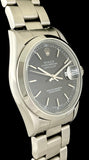 1997 Rolex OP Datejust Black Dial S.Steel Case Oyster Bracelet Ref. 16200