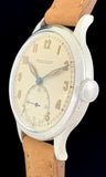 1940s Jaeger-LeCoultre Military Style Stainless steel Calatrava Calibre P469/C