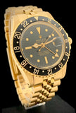 1978 Rolex GMT Master Solid 18K Gold Black Nipple Dial 1675/8