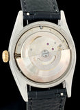 1955 Rolex "Red" Datejust Black Gilt Dial 14K Gold & Steel Bubbleback 6304