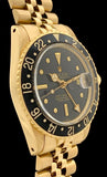 1978 Rolex GMT Master Solid 18K Gold Black Nipple Dial 1675/8