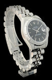 1987 Ladies Rolex Oyster Perpetual Date Black Dial Box/Papers 69190