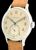 1940s Jaeger-LeCoultre Military Style Stainless steel Calatrava Calibre P469/C