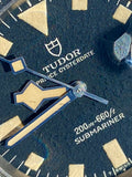 1970 Tudor Prince Oysterdate Submariner Snowflake Blue Dial Ghost Bezel 7021/0
