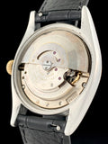 1955 Rolex "Red" Datejust Black Gilt Dial 14K Gold & Steel Bubbleback 6304