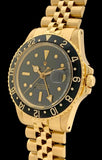 1978 Rolex GMT Master Solid 18K Gold Black Nipple Dial 1675/8