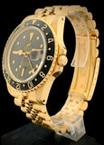 1978 Rolex GMT Master Solid 18K Gold Black Nipple Dial 1675/8
