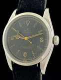 1953 Rolex Explorer Chronometer Tropic Gilt Dial 1st Explorer Model 6350