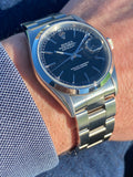 1997 Rolex OP Datejust Black Dial S.Steel Case Oyster Bracelet Ref. 16200
