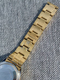 1981 Rolex Oyster Perpetual Date Blue Shantung Dial Gold/Steel Case 1550