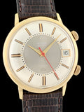 1970's 14k Gold LeCoultre Memovox Speedbeat Auto Alarm Cal 916