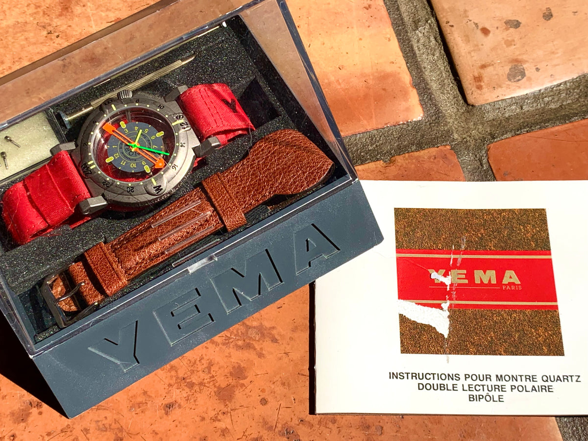 For Sale 1989 Yema Bipole Duopoly Titanium Transantarctic Expedition Watch  Complete Set To Buy Made In France – Meticulous Watches