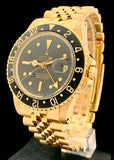 1978 Rolex GMT Master Solid 18K Gold Black Nipple Dial 1675/8