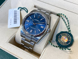 2021 Rolex Oyster Perpetual Stainless Steel Blue Dial 124300 Box & Papers