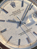 1970 Rolex Datejust Linen Sigma Dial Stainless Steel Jubilee Bracelet 1600