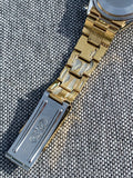 1981 Rolex Oyster Perpetual Date Blue Shantung Dial Gold/Steel Case 1550