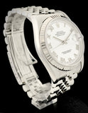 1998 Rolex OP Datejust White Roman Numeral Dial on Jubilee 16234