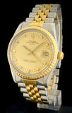 1983 Rolex Oyster Perpetual Date 2-Tone 18k Gold/Steel Rare Dial 15053