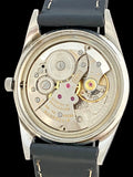 1940's Wittnauer 24 Hour Dial Black Enamel Bezel Stainless Steel 2442