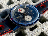 1969 Breitling Geneve Sprint Chronograph Stainless Steel Panda Dial Ref 2010