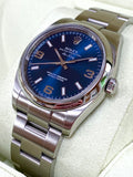 2010 Rolex Oyster Perpetual Air-King Blue "Explorer" Style Dial 114200