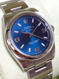 2010 Rolex Oyster Perpetual Air-King Blue "Explorer" Style Dial 114200