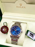2010 Rolex Oyster Perpetual Air-King Blue "Explorer" Style Dial 114200