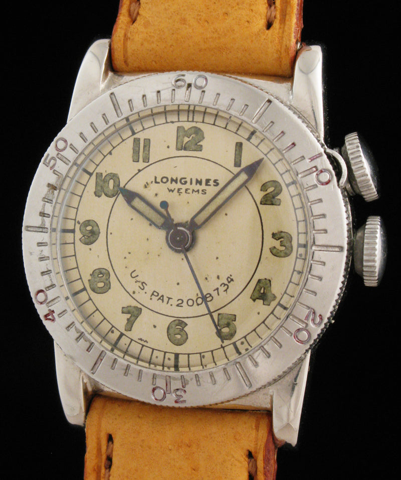 Longines Weems Military Crown Locking Bezel Meticulous Watches