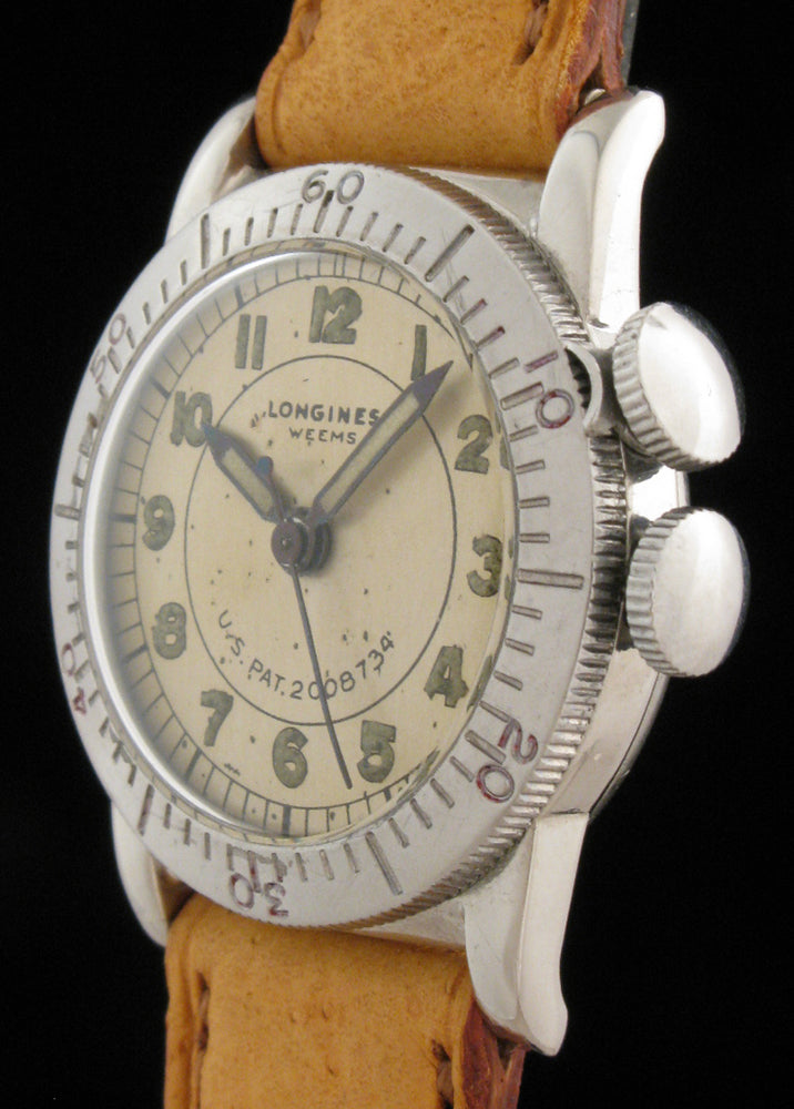 Longines Weems Military Crown Locking Bezel Meticulous Watches