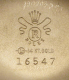 Rolex 14k Gold Dress Watch Coin Edge Bezel SOLD