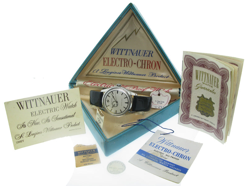 Wittnauer Electro Chron Bolt Hands Box Papers Complete Set