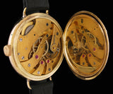 Early Longines 14K Gold Dress Watch Red 12 $850