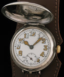 Early Rolex Full Hunter S.Silver Trench Watch SOLD