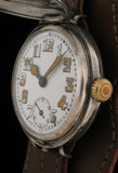 Early Rolex Full Hunter S.Silver Trench Watch SOLD